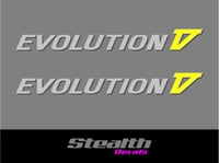 Mitsubishi Evo 5 V Side decal/ stickers x2