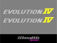 Mitsubishi Evo 4 IV Side decal/ stickers x2