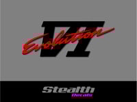 Mitsubishi Evo 6 VI Rear Sticker/ decal