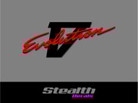 Mitsubishi Evo 5 V Rear Sticker/ decal