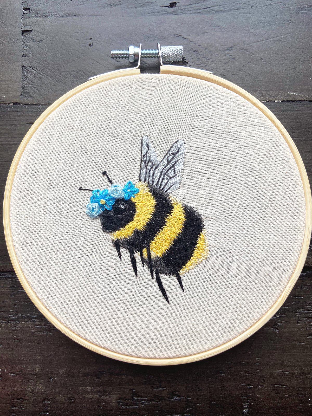 Image of Bumble Bee Embroidery
