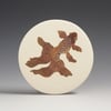 Long tailed fancy fish ceramic wall hanging 