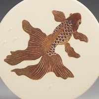 Image 2 of Long tailed fancy fish ceramic wall hanging 