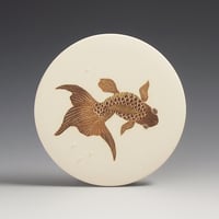Image 1 of Short tailed fancy fish ceramic wall hanging 