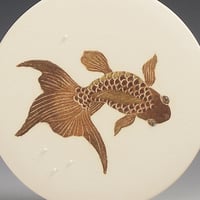 Image 2 of Short tailed fancy fish ceramic wall hanging 