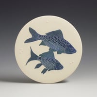 Image 1 of Two goldfish ceramic wall hanging 