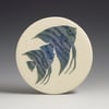 Two angelfish ceramic wall hanging 
