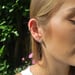 Image of Cubic Zirconia Sunflower Earring
