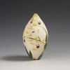 Yellow Antelope orchid sgraffito vessel 