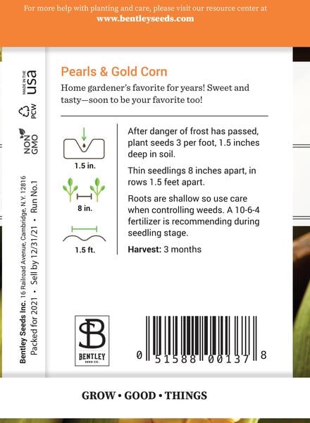 SEEDS - CORN: PEARLS AND GOLD