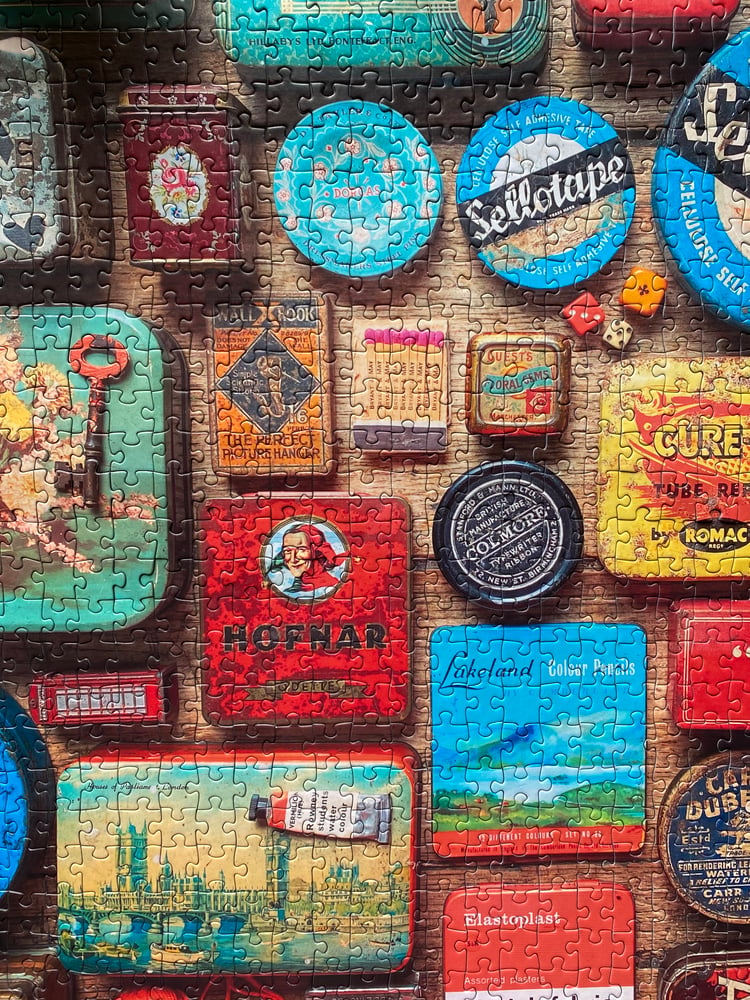 Image of 'Vintage Tins' 1000 Piece Jigsaw Puzzle