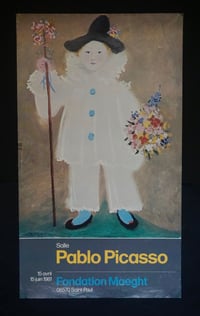 Image 2 of pablo picasso (after) / paulo with flowers poster / 23/642