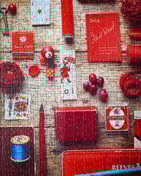 Image 4 of 'Red Collection' 1000 Piece Jigsaw Puzzle