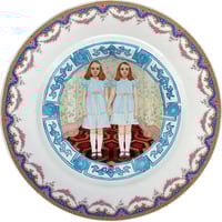 Image 1 of The Shining Twins - Vintage French Porcelain Plate - #0750
