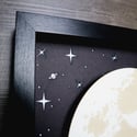 Full Moon Engraved and Mounted Artwork