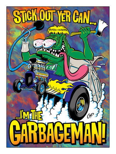 GARBAGEMAN Silkscreen Print | The Art Of Coop