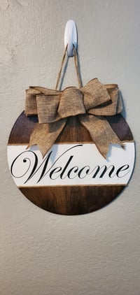 12in Welcome Sign