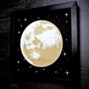 Full Moon Engraved and Mounted Artwork