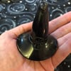 Black Obsidian Witch's Hat