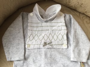 Image of Baby boys smocked outfit 