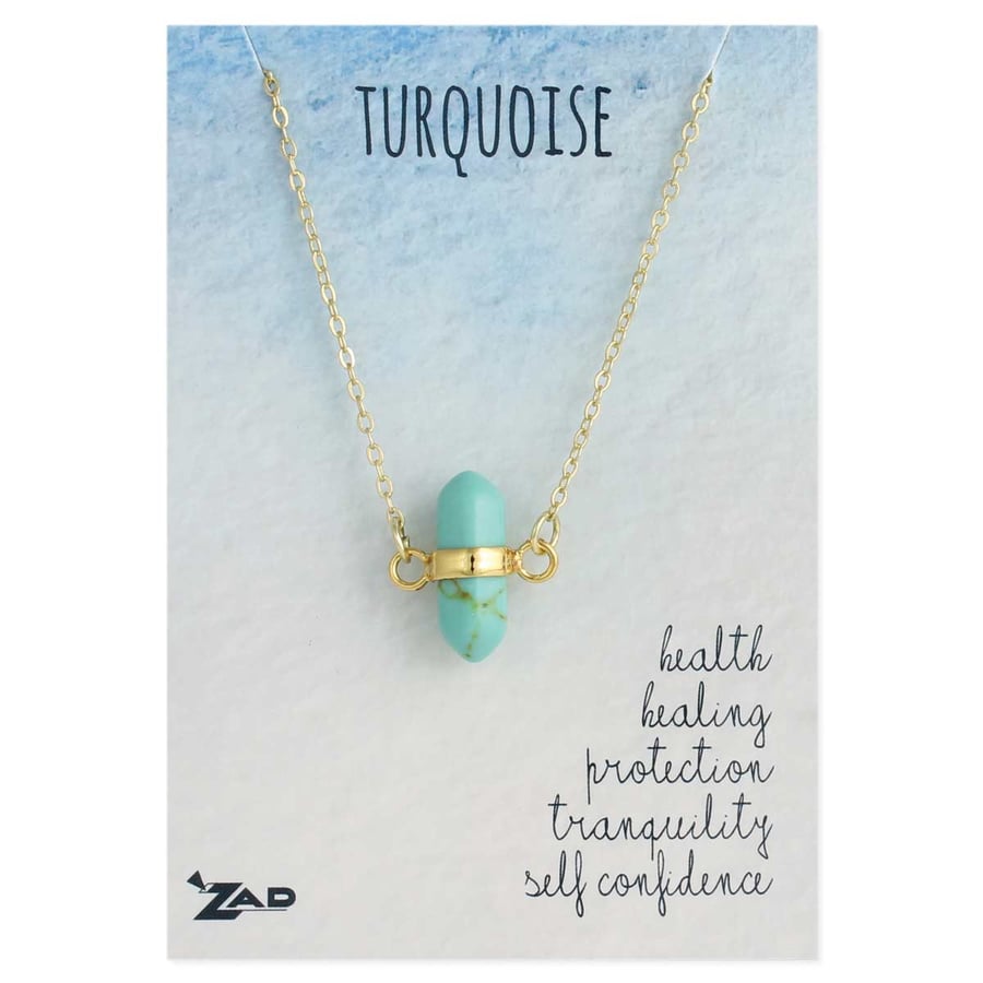 Image of Healing Crystal Turquoise Stone Necklace