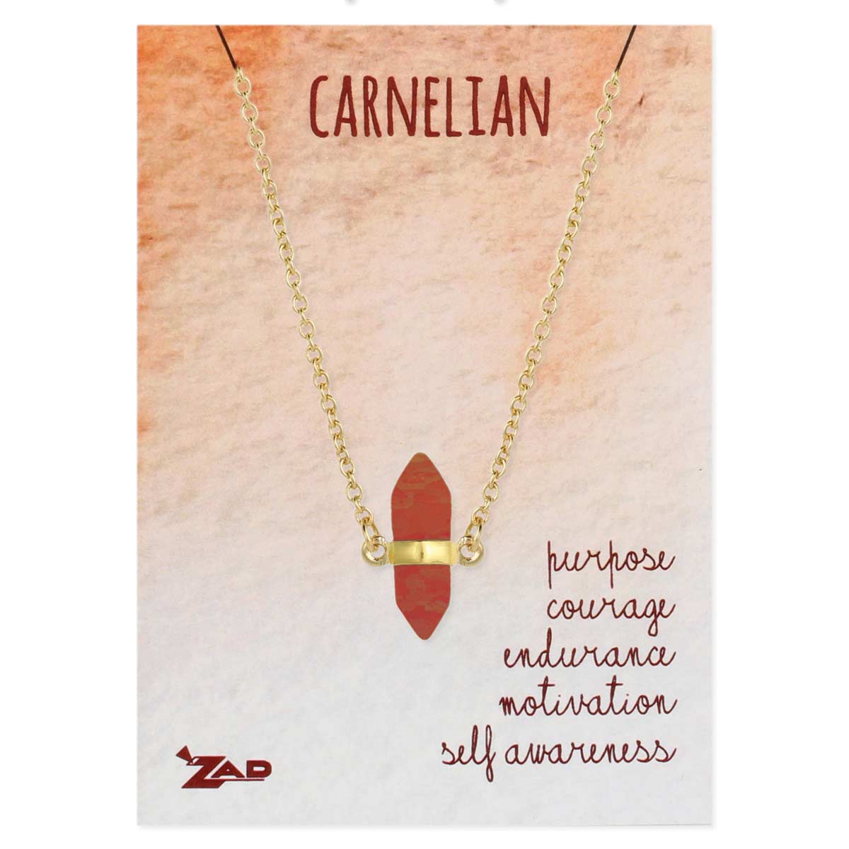 crystal necklace carnelian