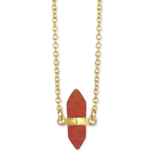 Image of Healing Crystal Carnelian Stone Necklace