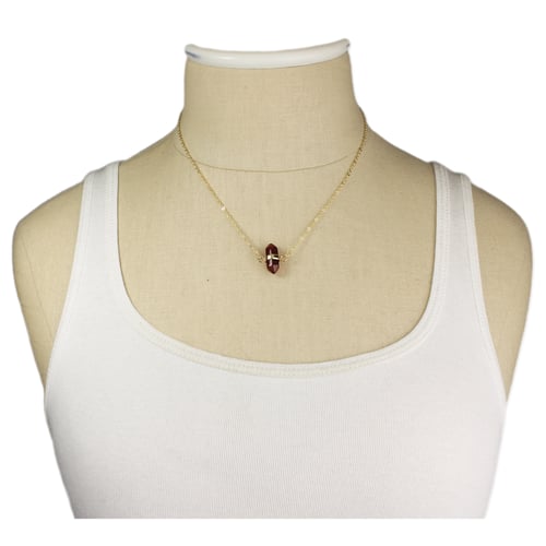 Image of Healing Crystal Carnelian Stone Necklace