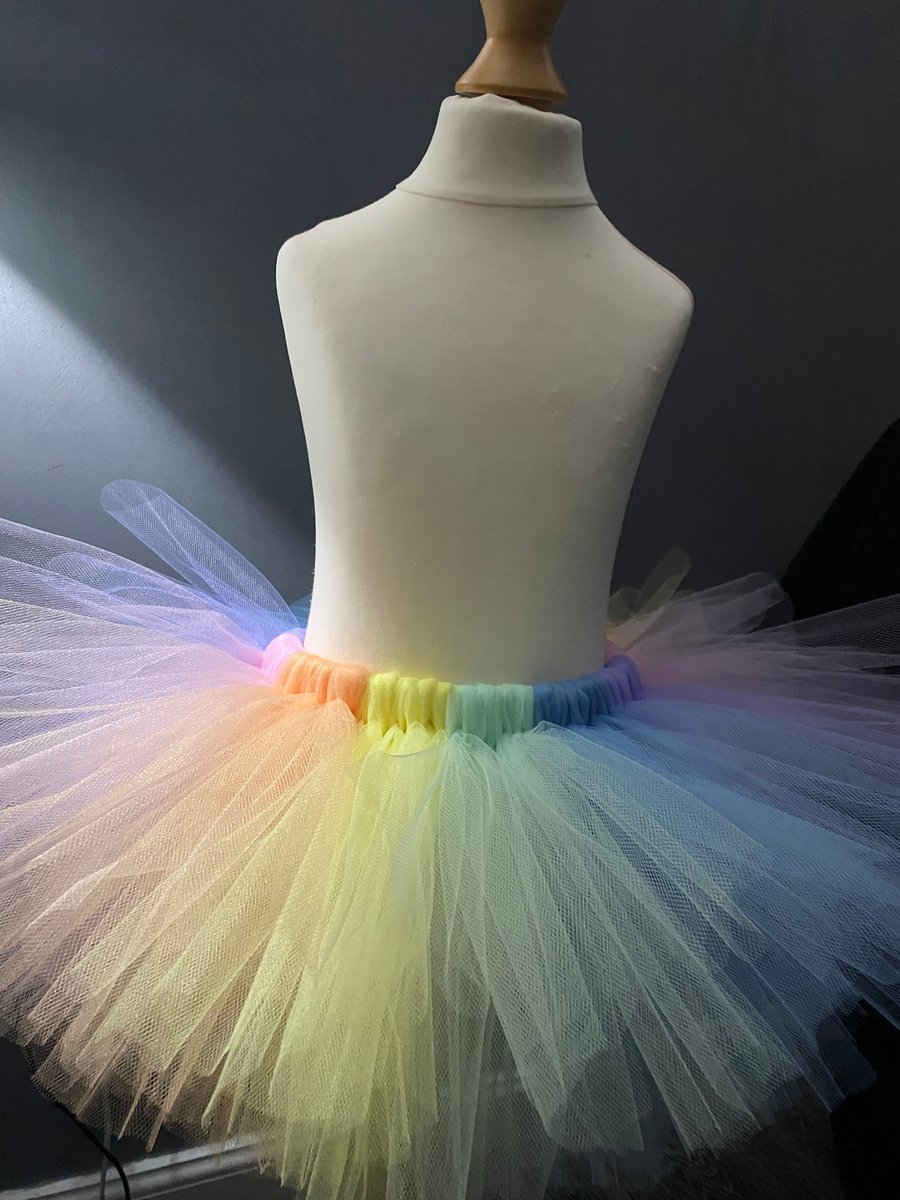Pastel rainbow tutu baby best sale