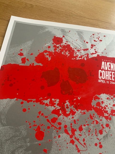 Avenged Sevenfold / Coheed & Cambria Silkscreen Concert Poster