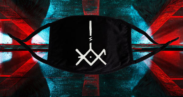 Image of Hand Painted Sigil Mask w/ Adjustable Sizing