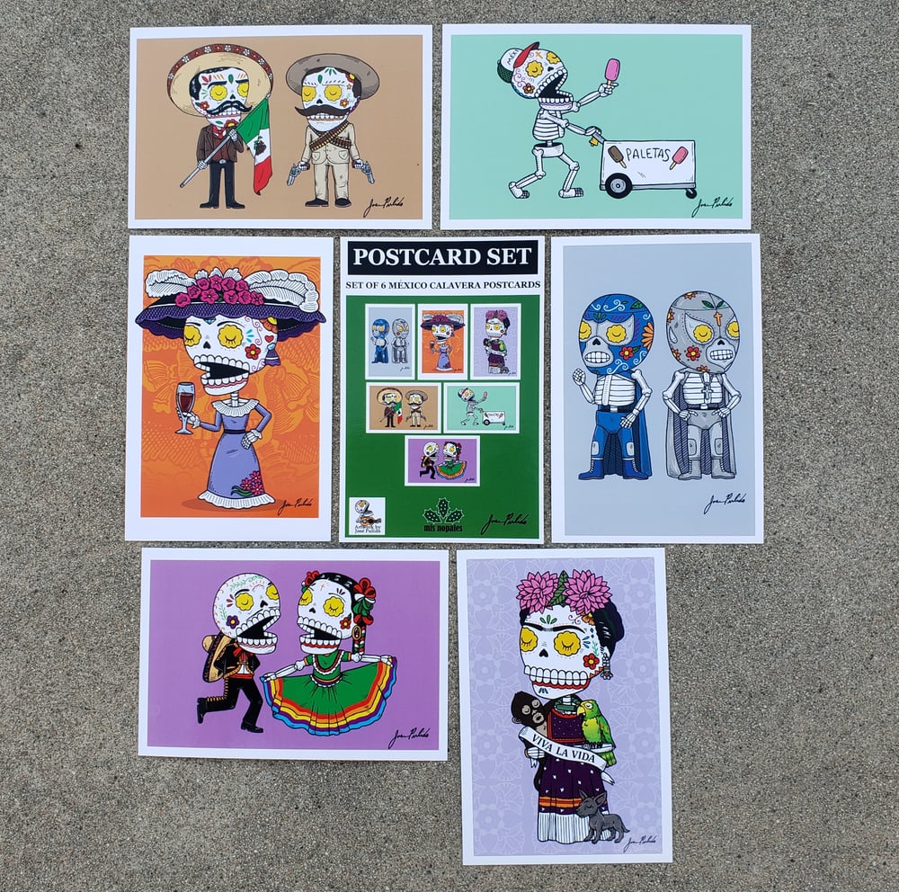 México Calaveras Postcard Set 