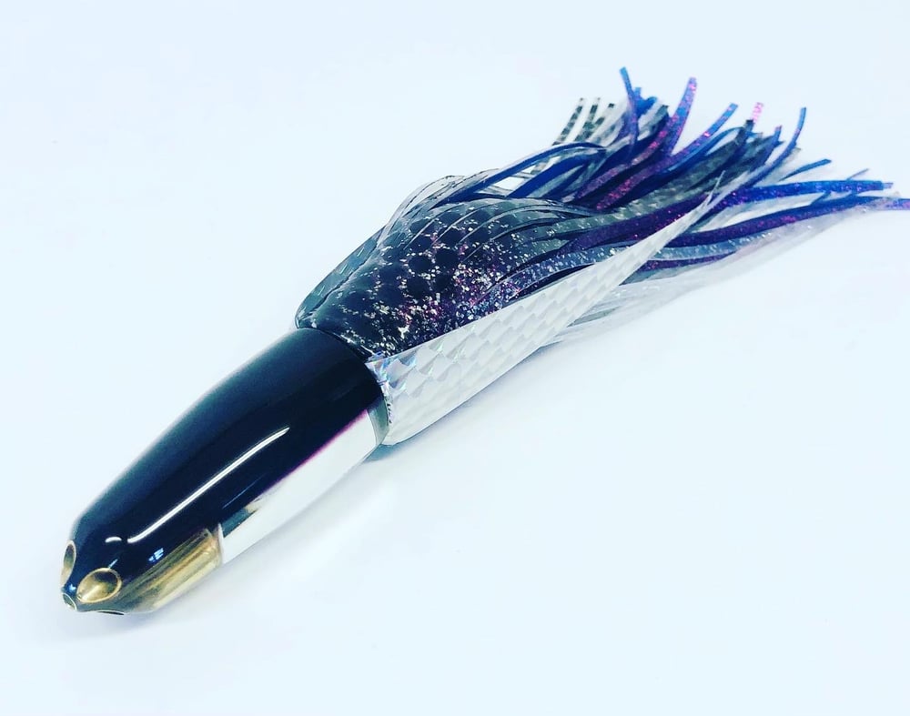 9+ BULLET 4 HOLE DARK PURPLE TOP MIRRORS ShBite Lures Hawaii