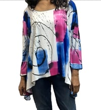 Lisa Top - Rayon/Spandex - Hand Painted