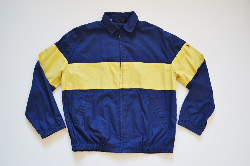 Image of Vintage 1980's Ralph Lauren Polo Striped Lightweight Jacket Sz.S