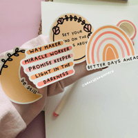Image 1 of Peachy Toned Bible Verse Inspired Stickers
