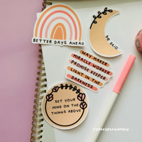 Image 2 of Peachy Toned Bible Verse Inspired Stickers