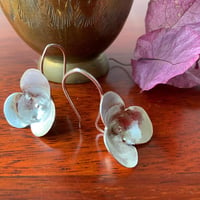 Image 5 of Tri petal daisy hook earrings: extra large