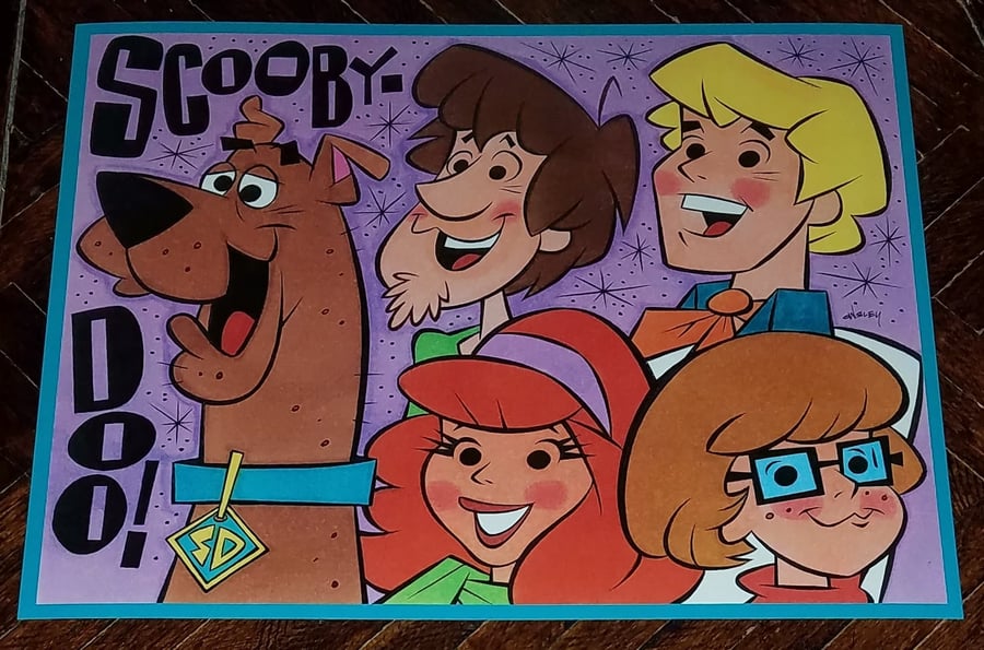 Image of SCOOBY-DOO 11x14 ART PRINT