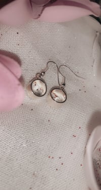 Small silver hoop earrings 