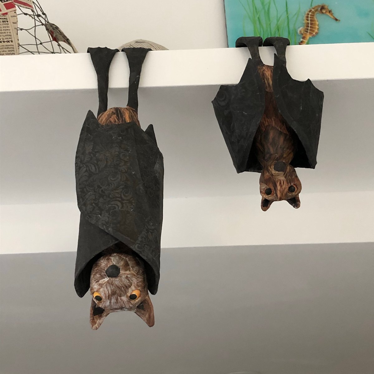 Image of A pair of Fruit Bats