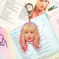 Image 1 of Taylor Swift Face Acrylic Keychain 