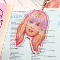 Image 3 of Taylor Swift Face Acrylic Keychain 