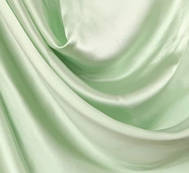 Hunter Green 100% Pure Mulberry Silk Fabric 19 momme Silk By The Yard