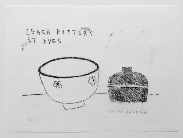 Image of Leach Pottery, St Ives monotype 