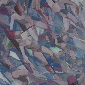 Image of 1979, Oil painting, 'Prispatic Rhythm', Ebbe Höglund (1914–1993)