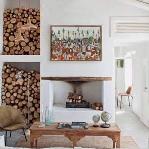 Image of Mid 20thC,  Oil Painting, Abstract Landscape, NILS SÖDERBERG