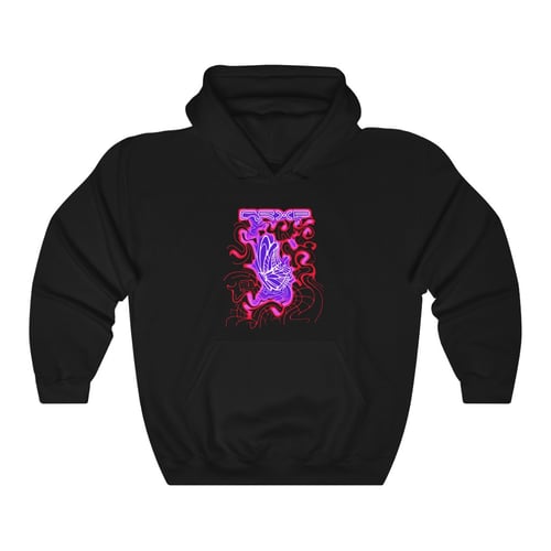 Image of BUTTERFLY HOODIE BLACK/PINK