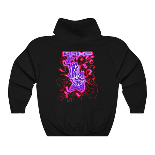 Image of BUTTERFLY HOODIE BLACK/PINK