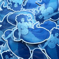 Image 1 of Greater Gorgon Brushed Aluminum Sticker